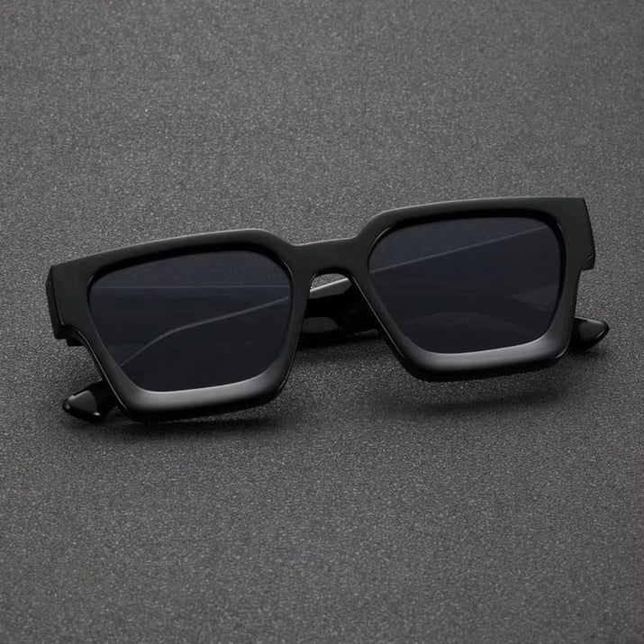 1PC Unisex Plastic Fashion Square Frame Sunglasses for Street Photography and Beach Trips Driving Accessories