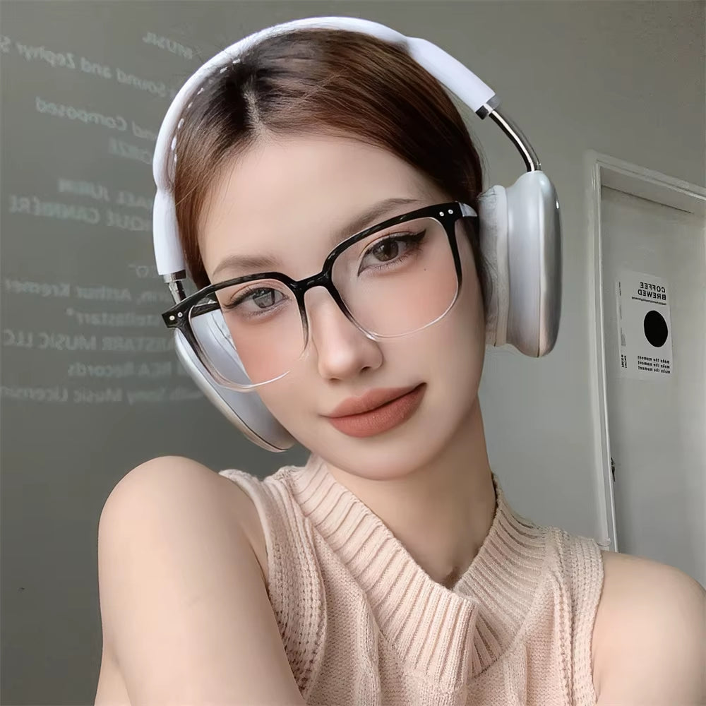 Transparent Computer Glasses Frame Women Men anti Blue Light Square Glasses Blackout Glasses Optical Glasses Lenses