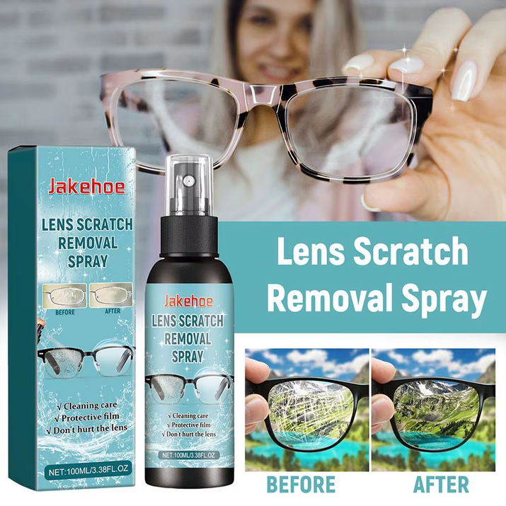 Glass Cleaner Lens Cleaner Glasses Sunglasses Eyeglass Cleaning Solution anti Fog Spray Eyeglass Scratch Removal Spray 100ML